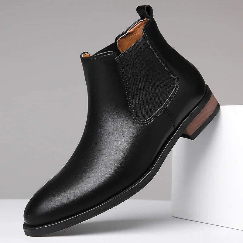 Elegantes botas de piel