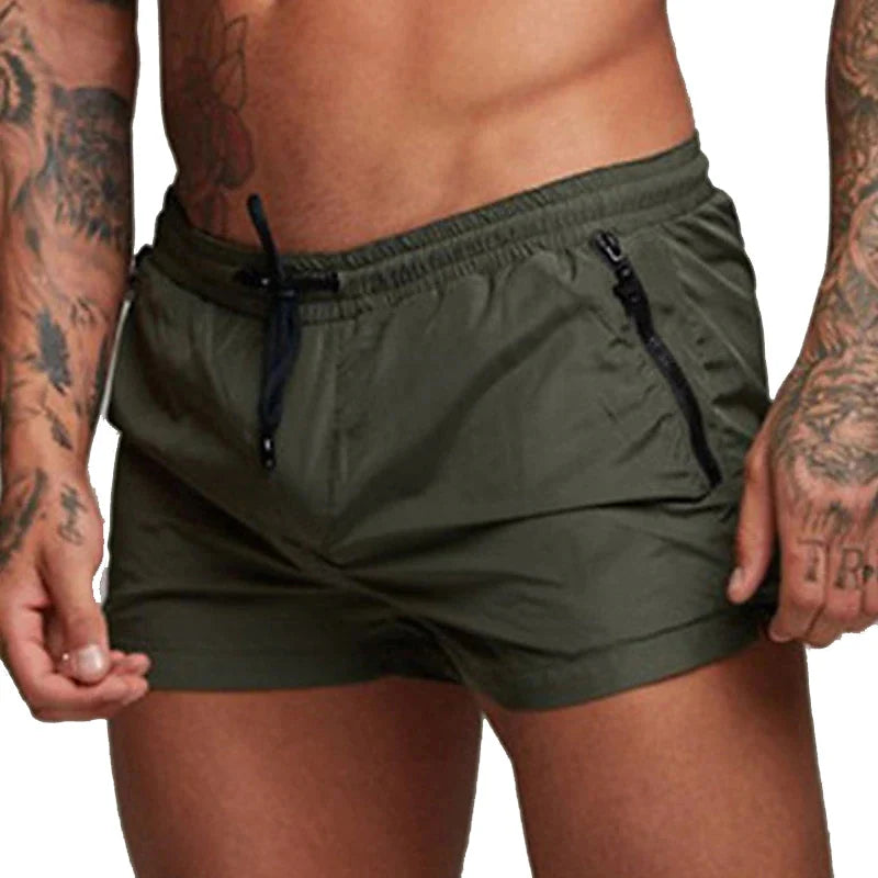 Shorts de baño con bolsillos con cremallera