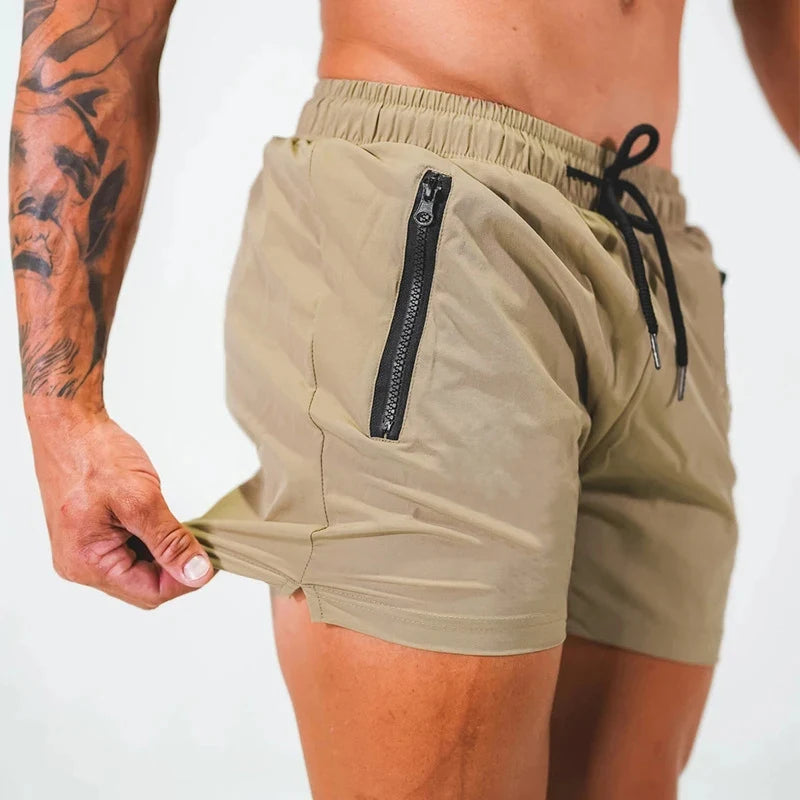 Shorts de baño con bolsillos con cremallera