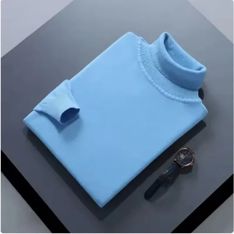 Jersey de cuello alto de lana St. Moritz