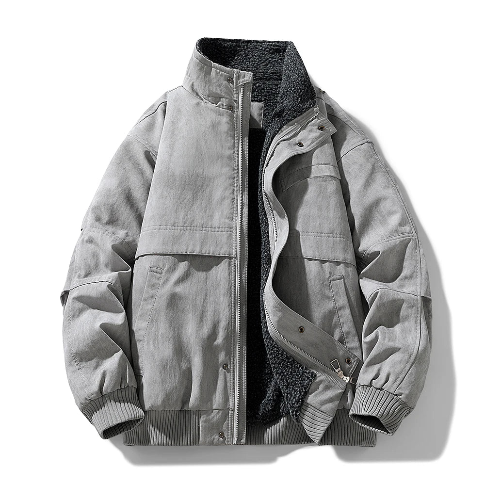 Elegante chaqueta acolchada con forro polar