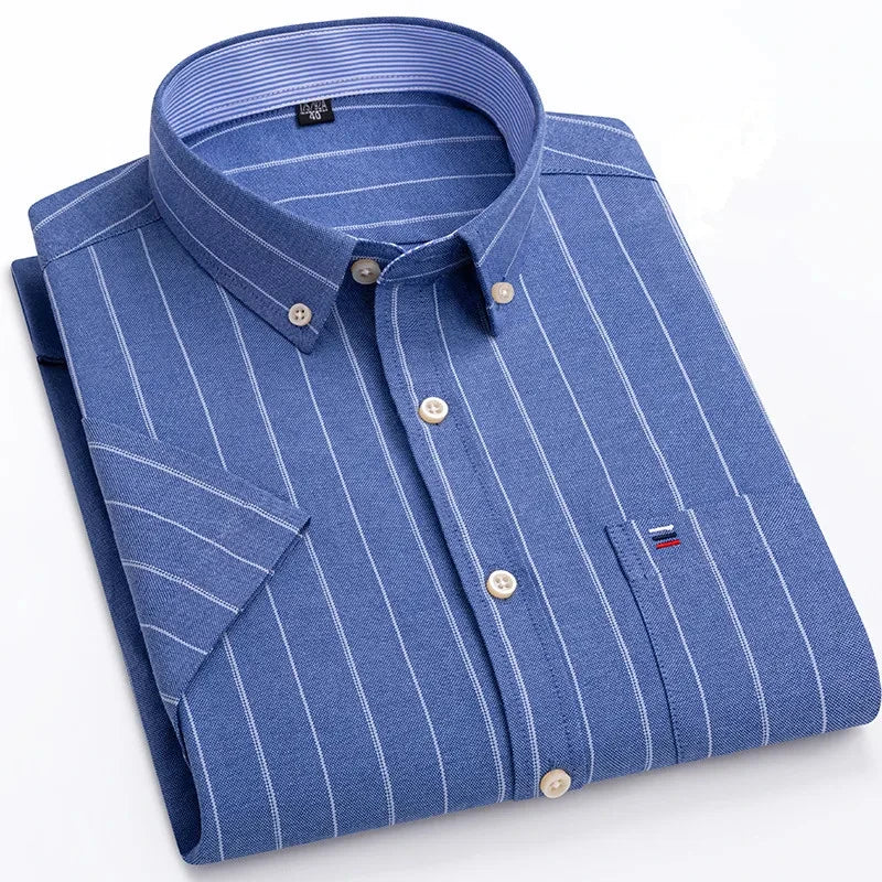 Camisa elegante de algodón para hombre