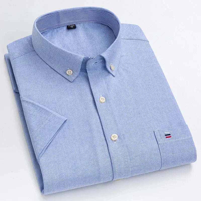 Camisa elegante de algodón para hombre