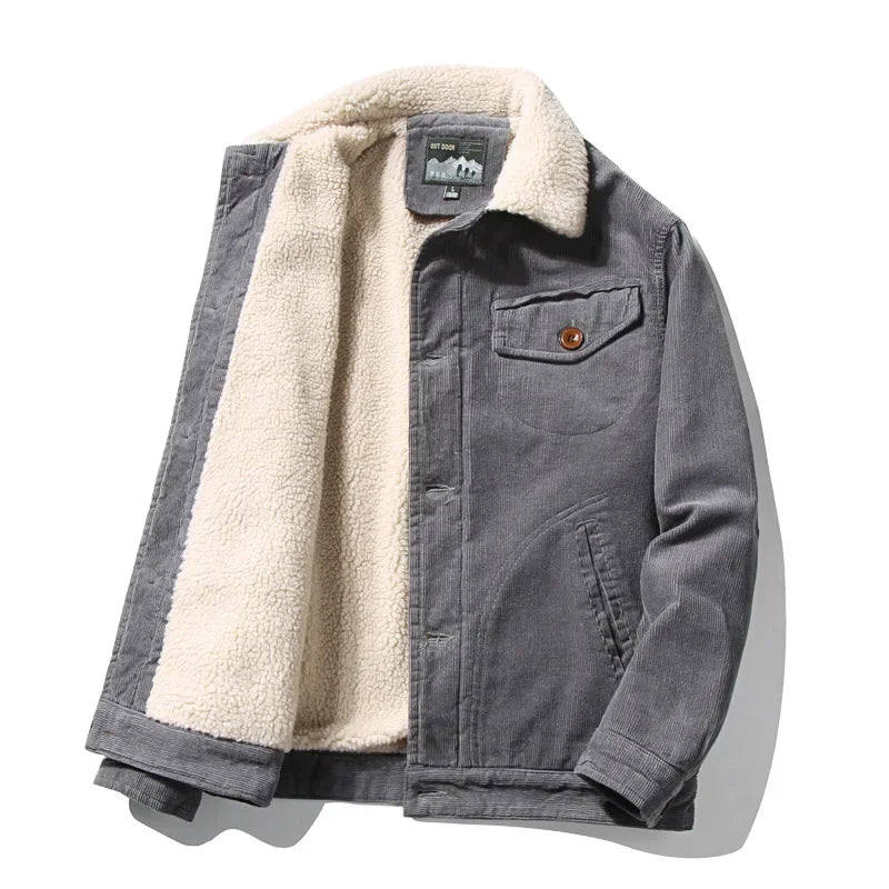 Chaqueta de invierno de terciopelo