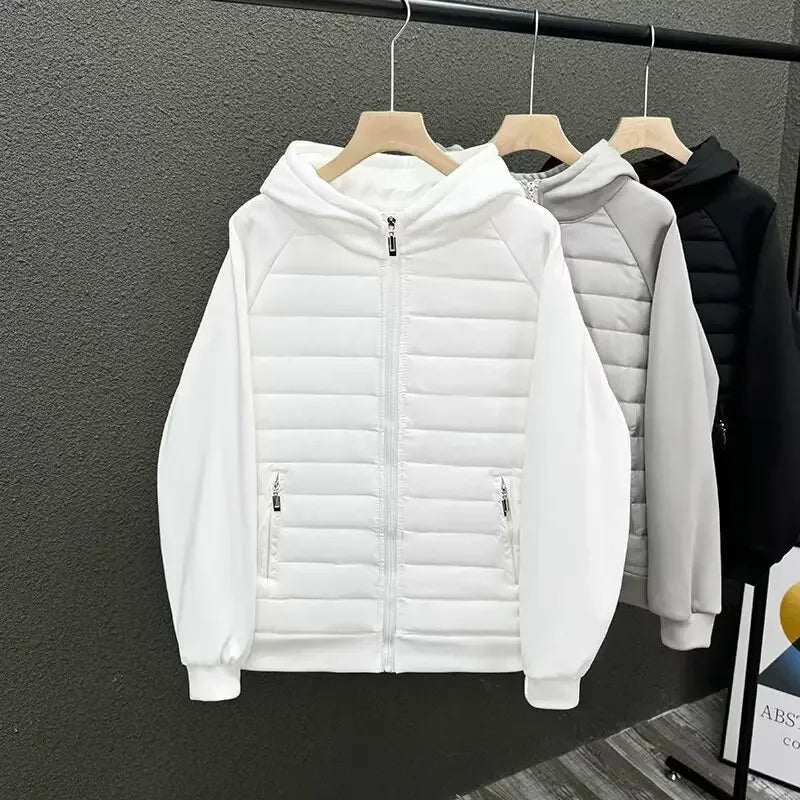 Elegante chaqueta acolchada de algodón