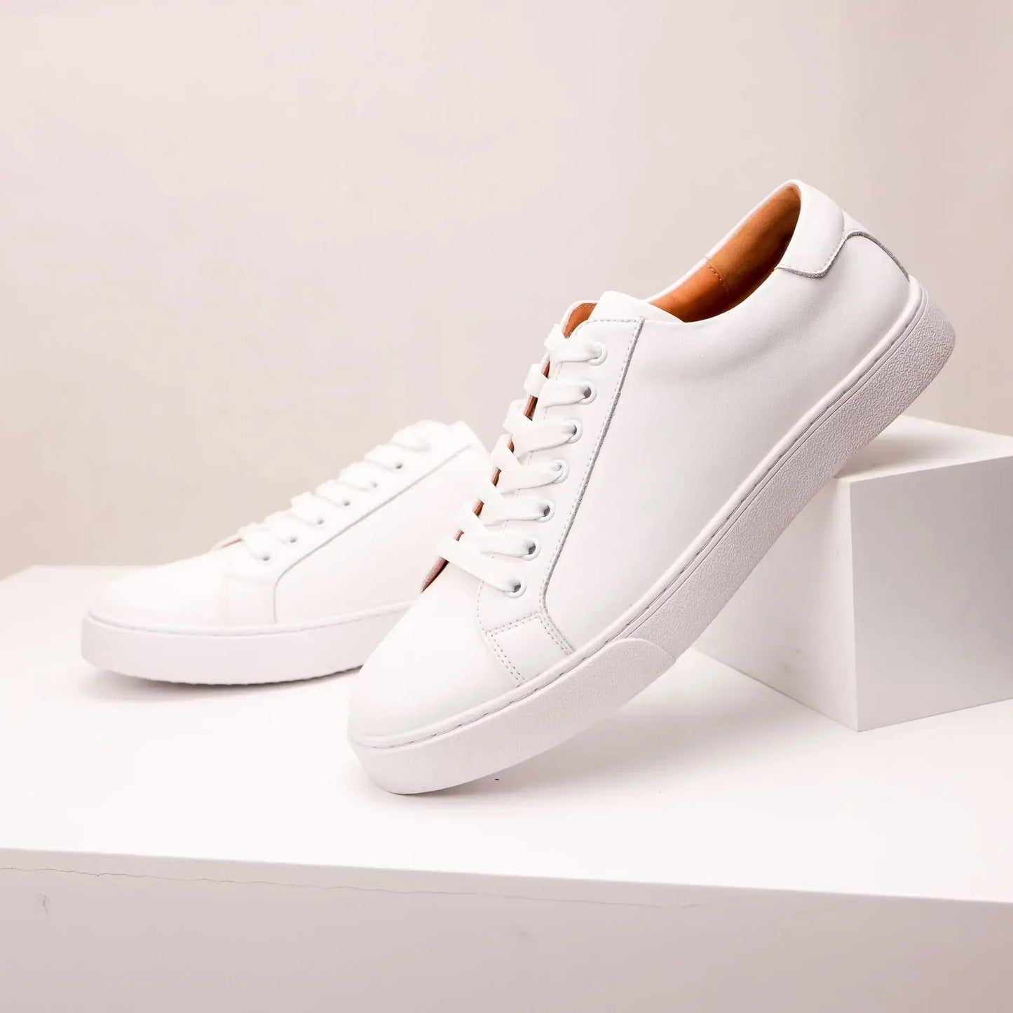 Zapatillas de piel auténtica