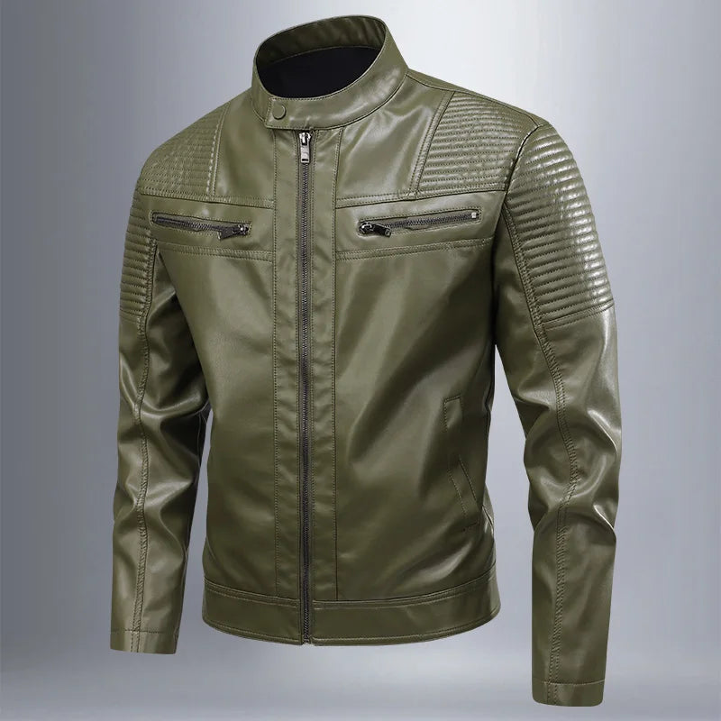 Chaqueta de cuero retro