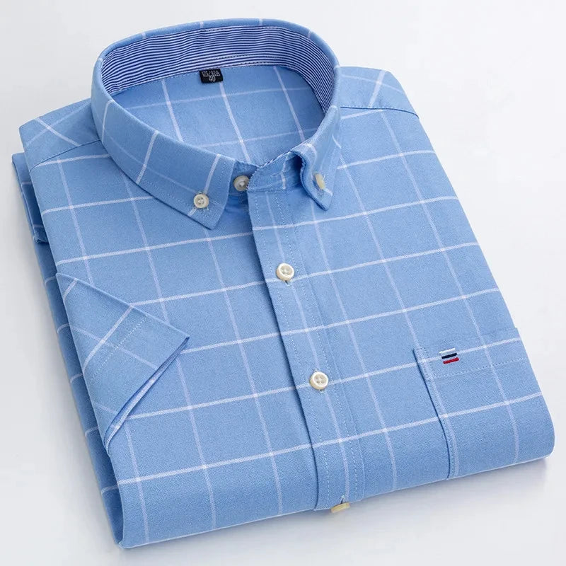 Camisa elegante de algodón para hombre