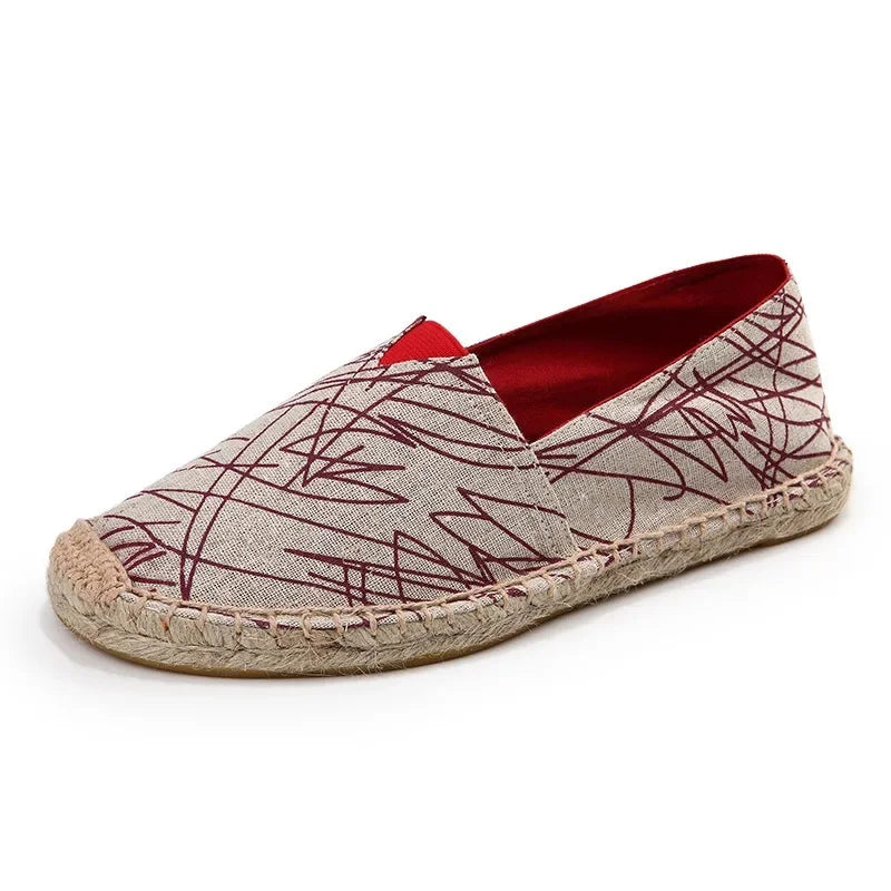 Elegantes alpargatas de lona