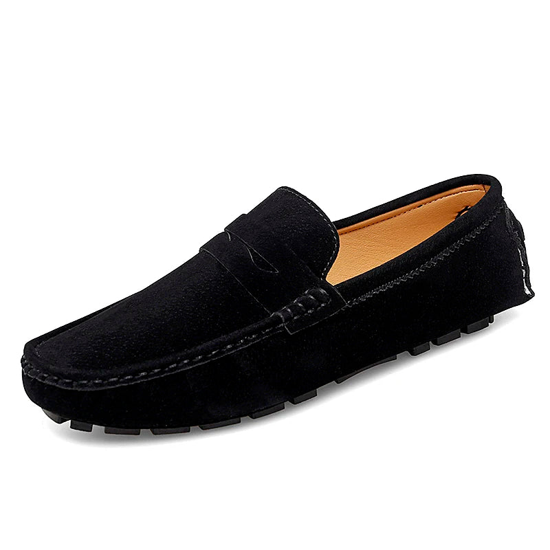 Mocasines de ante