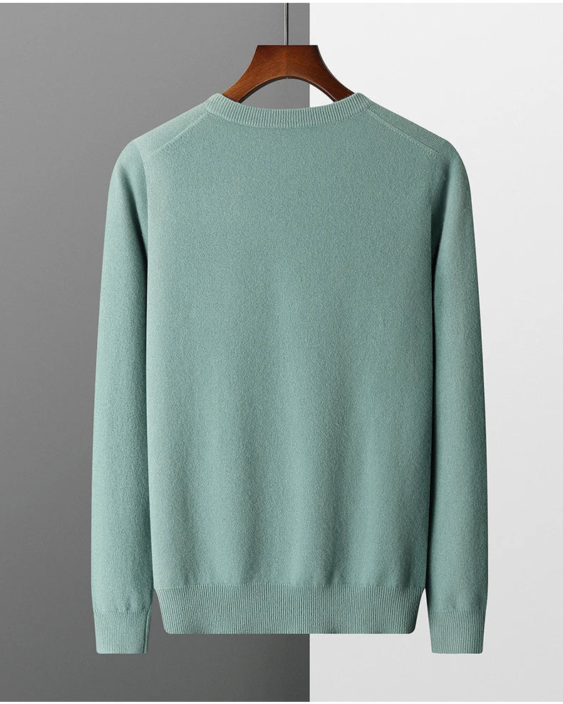 Jersey de lana con cuello de pico