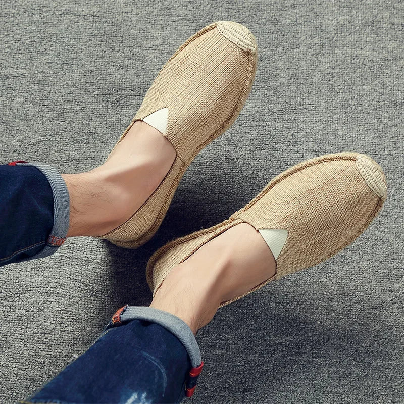 Elegantes alpargatas de lona