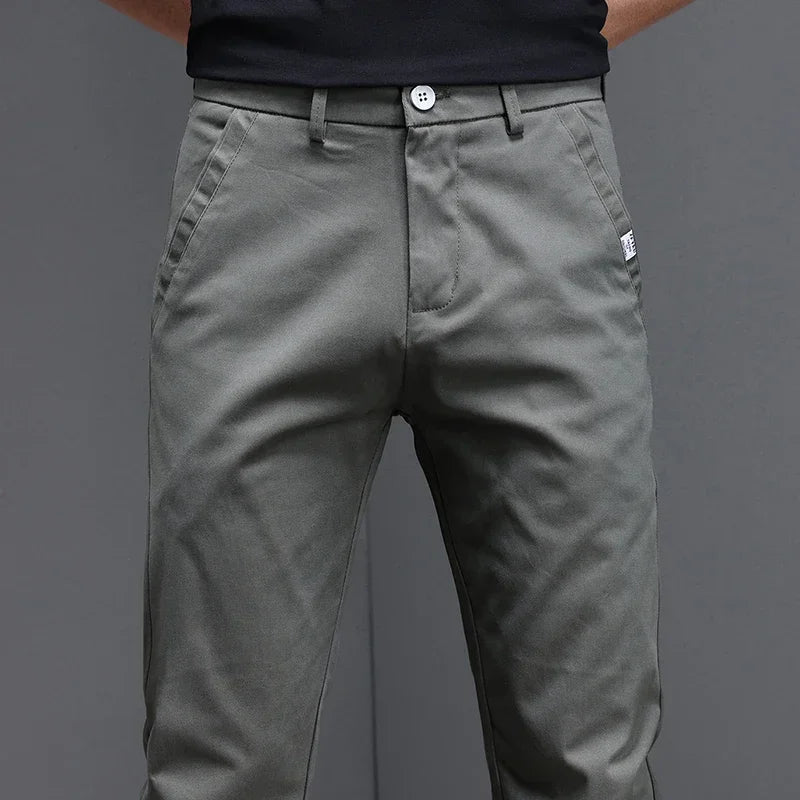 Pantalones informales de algodón