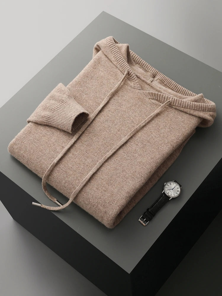 Sirlus Sudadera con capucha de lana merina