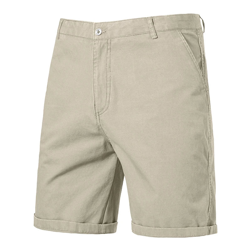 Elegantes pantalones cortos de algodón