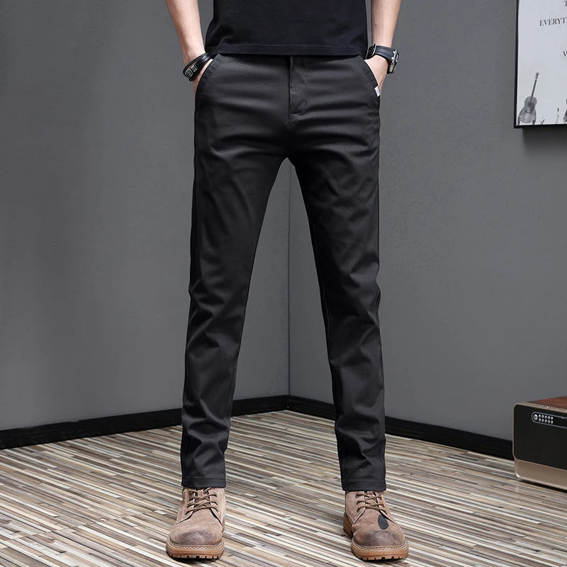 Pantalones informales de algodón