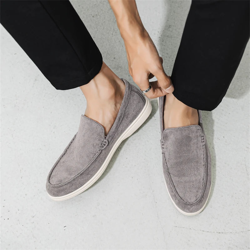 Mocasines casuales de ante