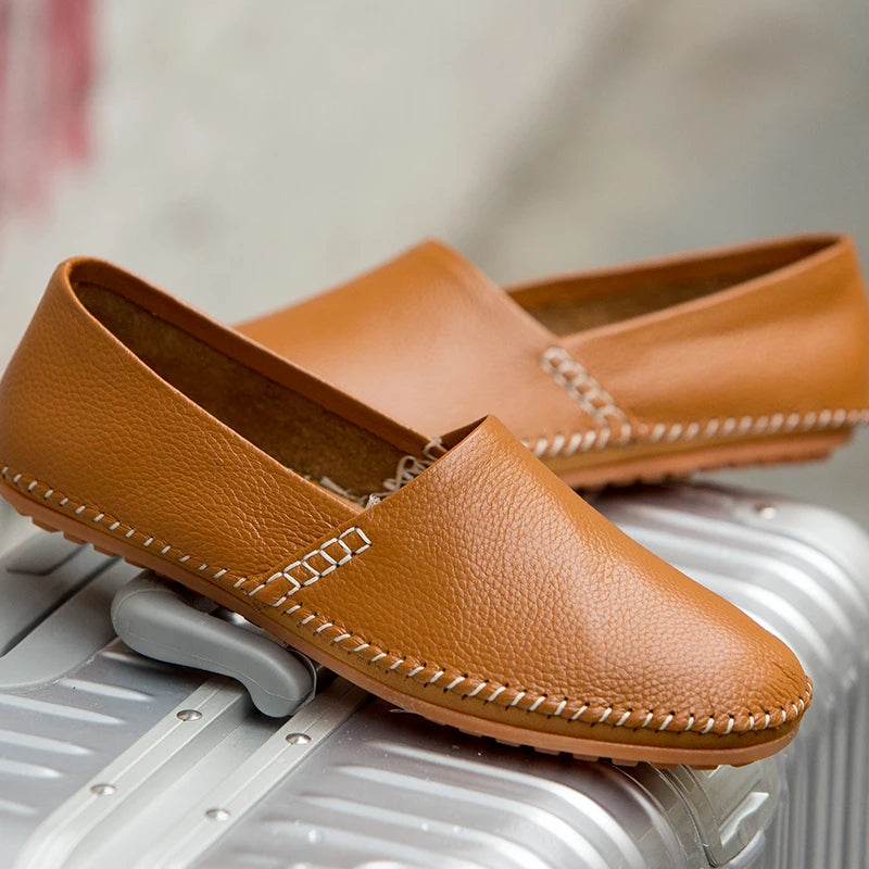 Mocasines de piel clara