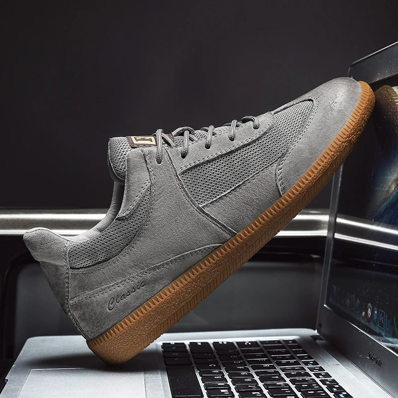 Zapatillas casual de piel