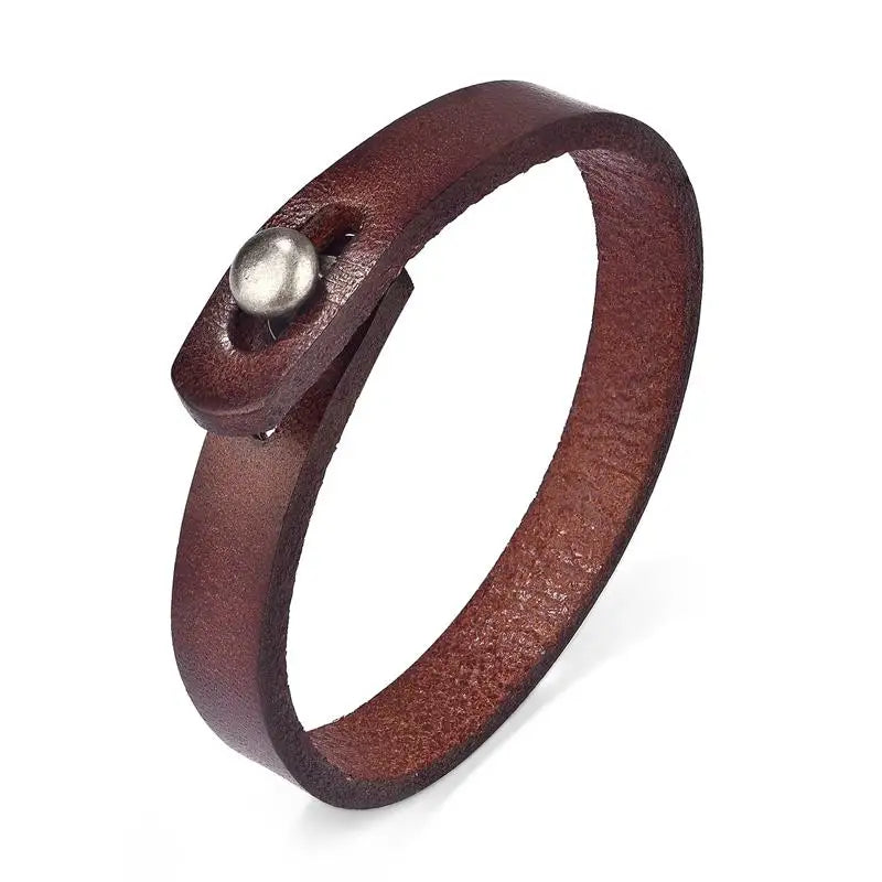Pulsera de cuero para hombre