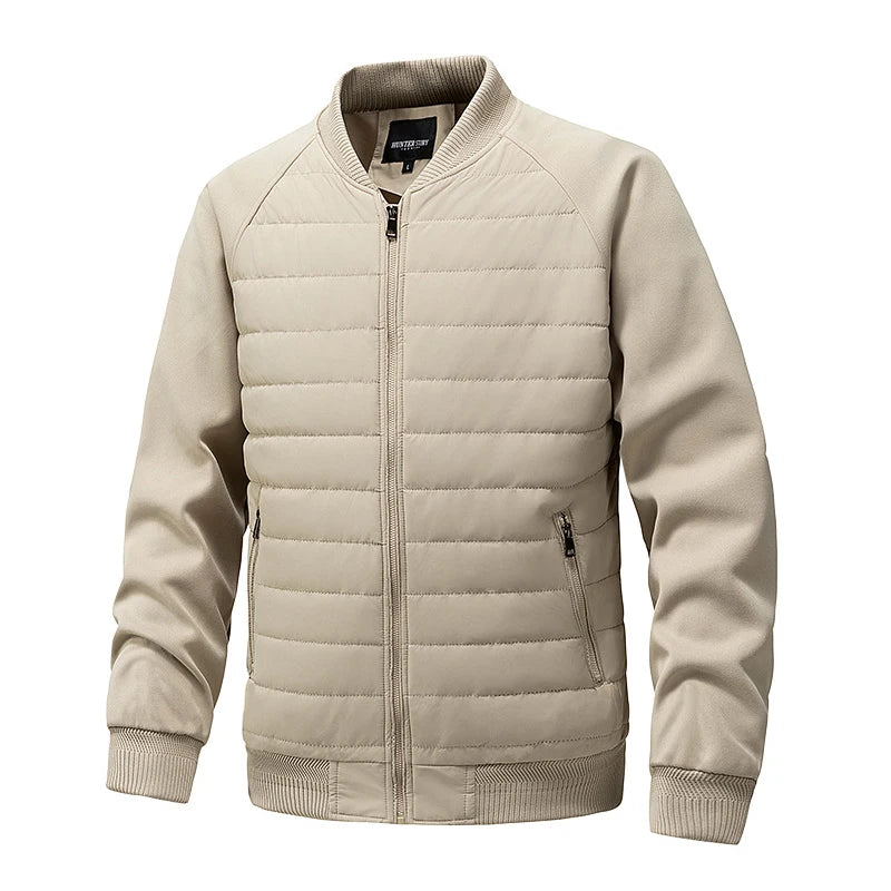 Elegante chaqueta bomber cálida