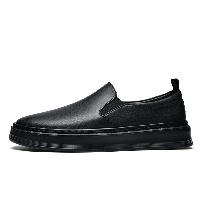 Zapatillas de piel