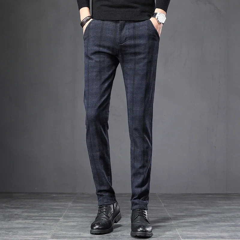 Pantalones informales a cuadros