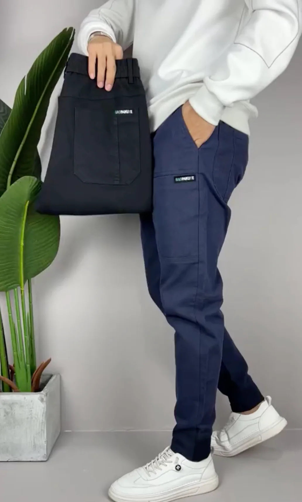 Elegantes pantalones cargo