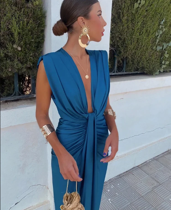 Isabella - Elegante vestido plisado