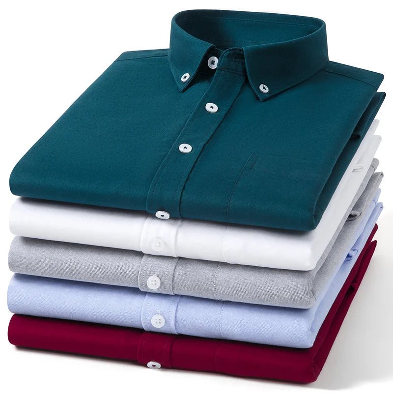 Camisa Oxford de algodón