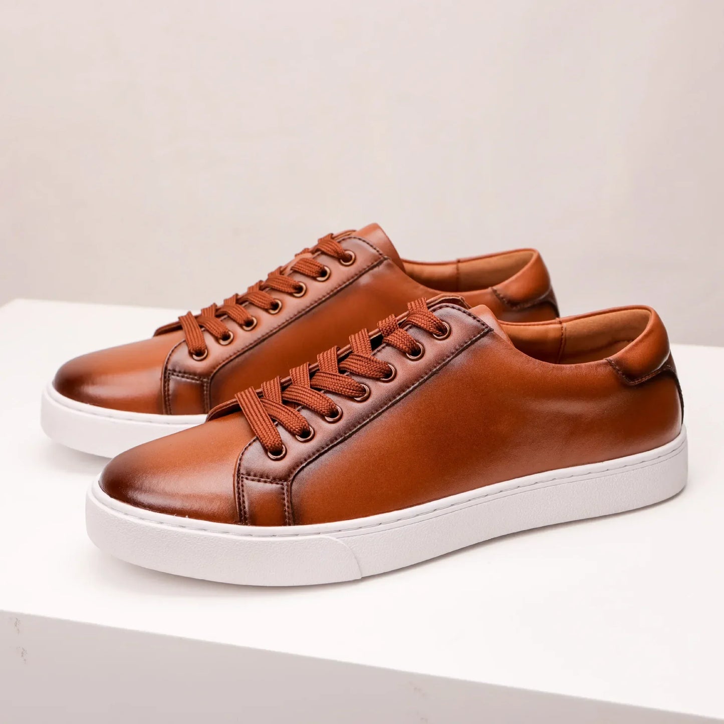 Zapatillas de piel auténtica