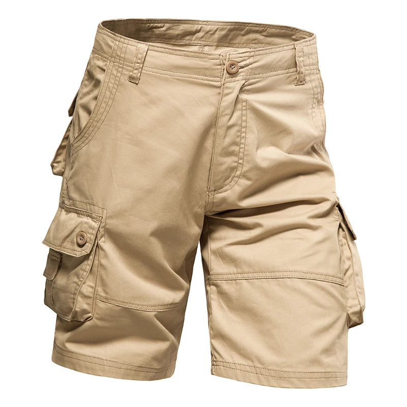 Pantalones cortos multibolsillos para hombre