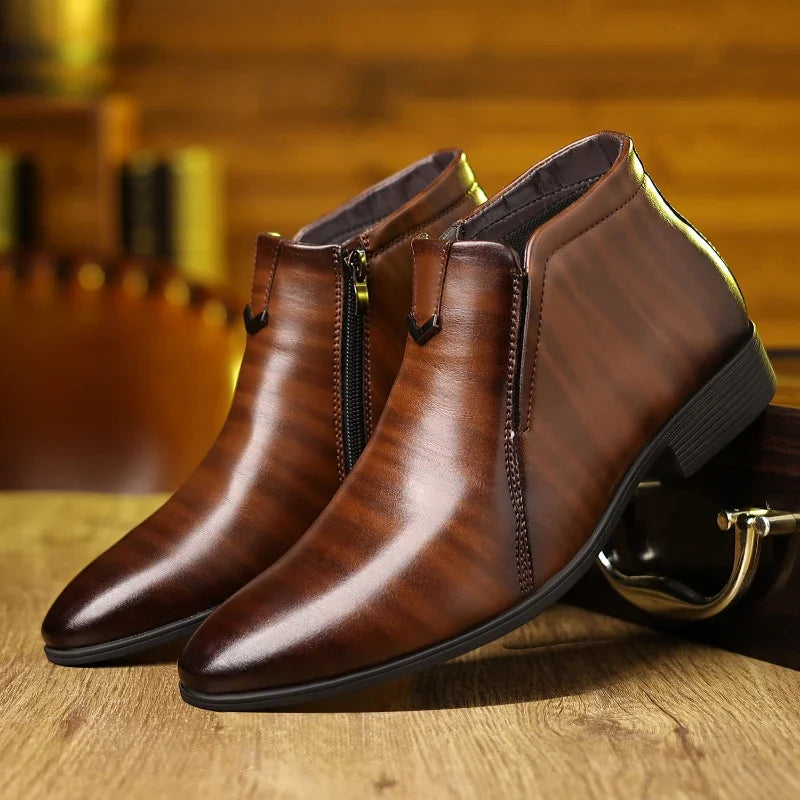 Beckett Botas de piel con cremallera