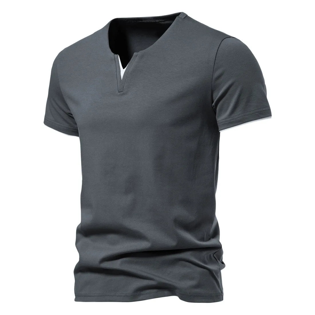 Elegante camisa con cuello en V