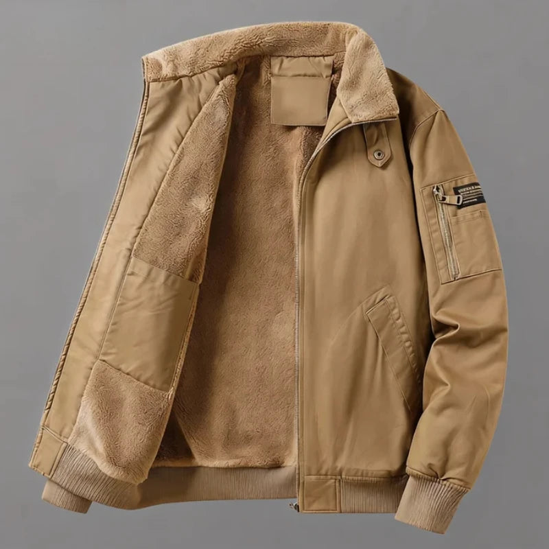 Chaqueta de algodón con forro polar