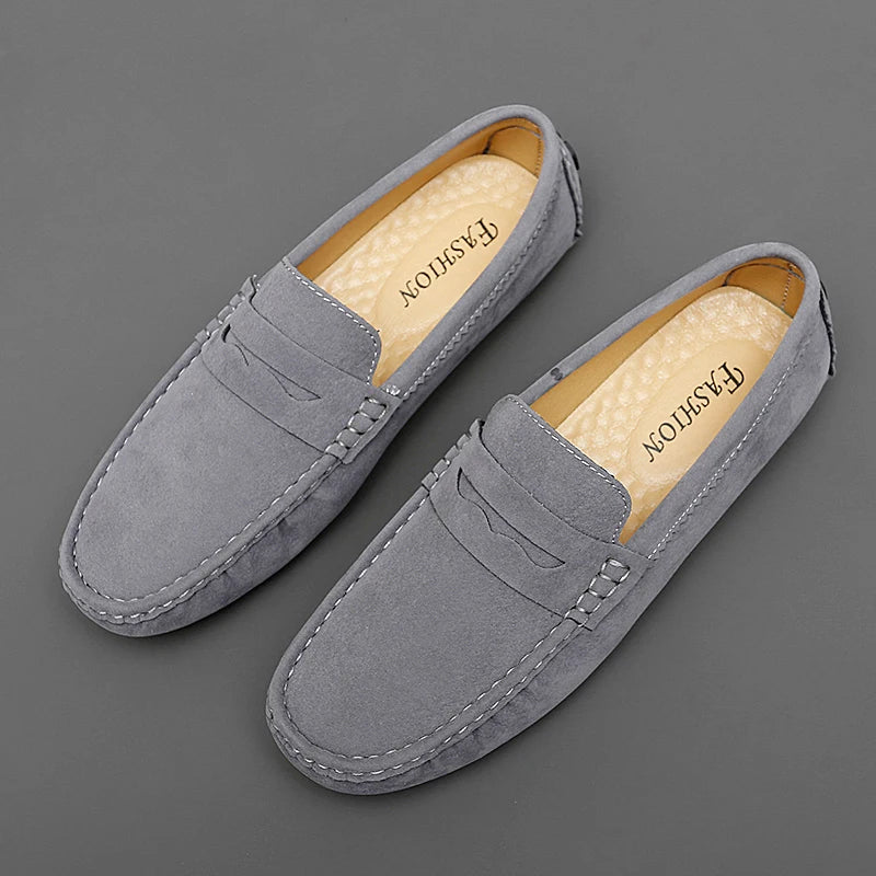 Mocasines de ante