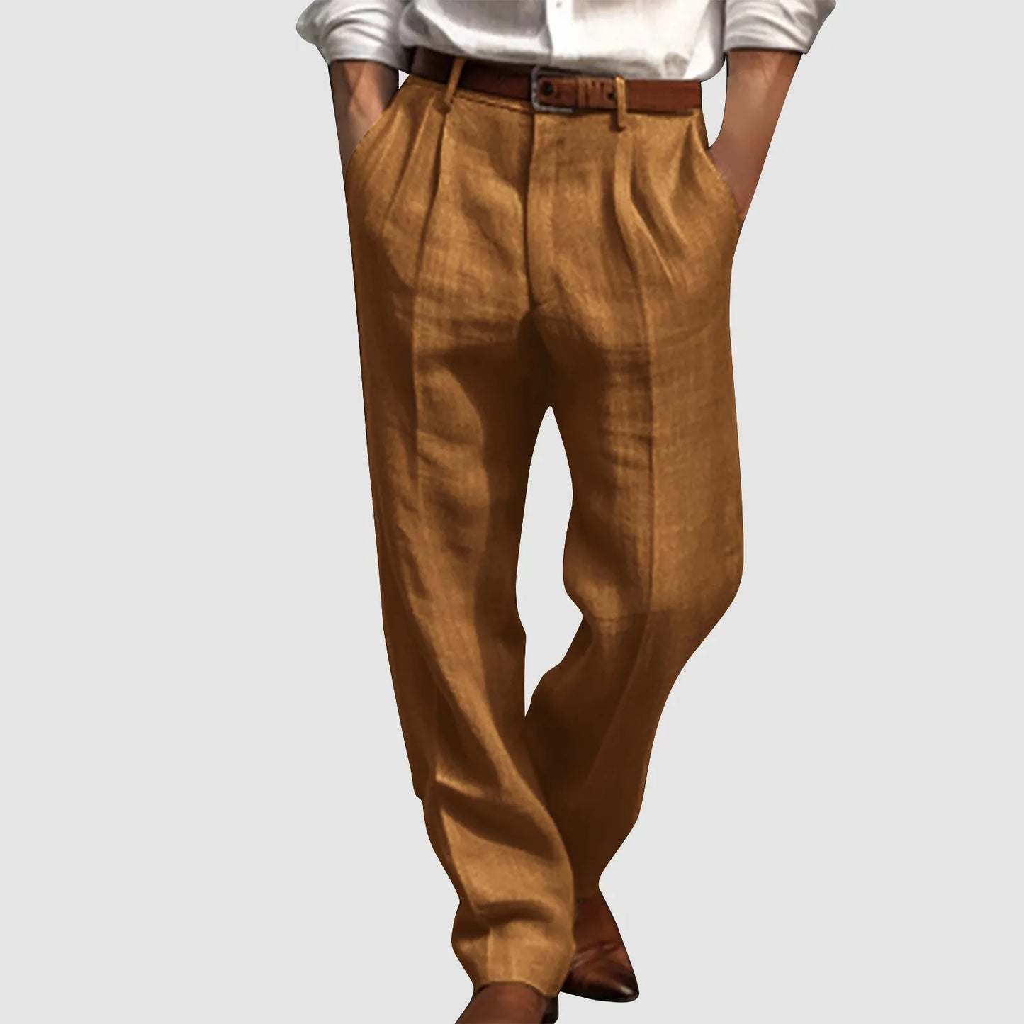 Pantalones de algodón y lino
