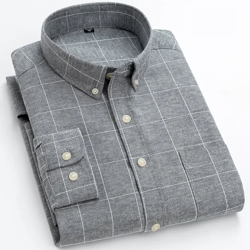 Camisa de algodón de manga larga