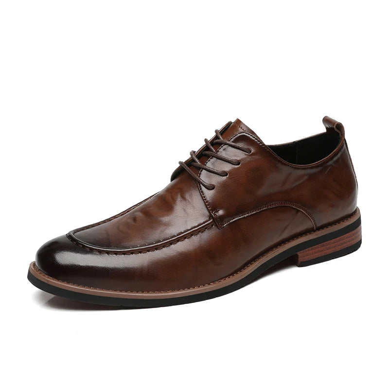 Zapatos de vestir Oxford de cuero italiano