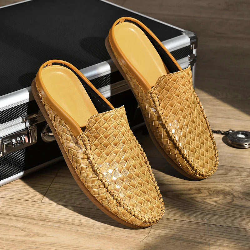 Elegantes sandalias de piel