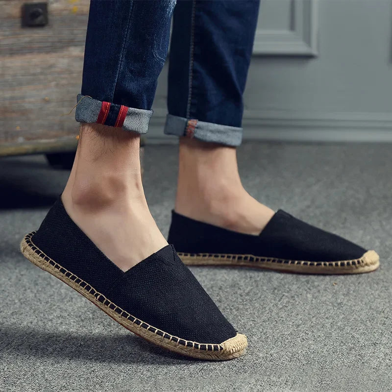 Elegantes alpargatas de lona