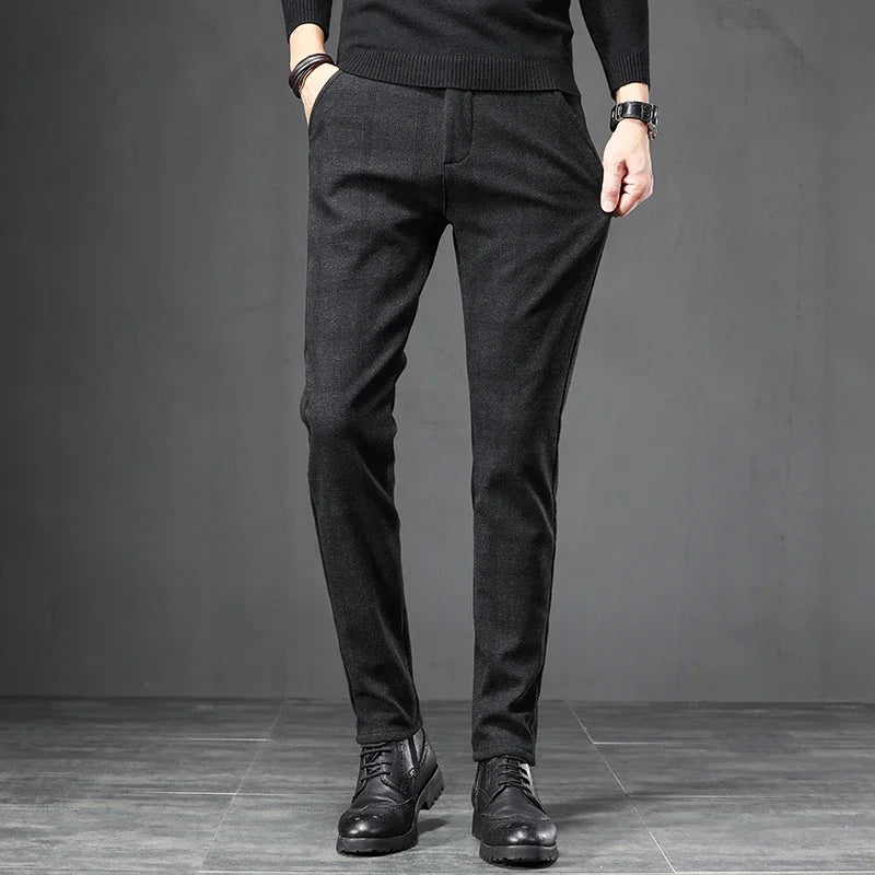 Pantalones informales a cuadros