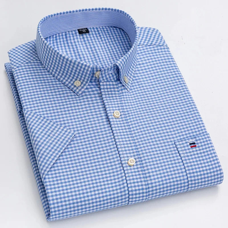 Camisa elegante de algodón para hombre