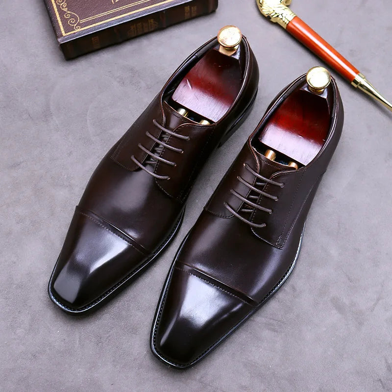 Elegantes zapatos de piel