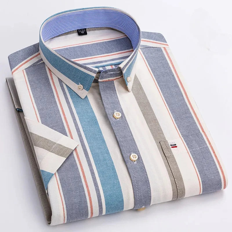 Camisa elegante de algodón para hombre