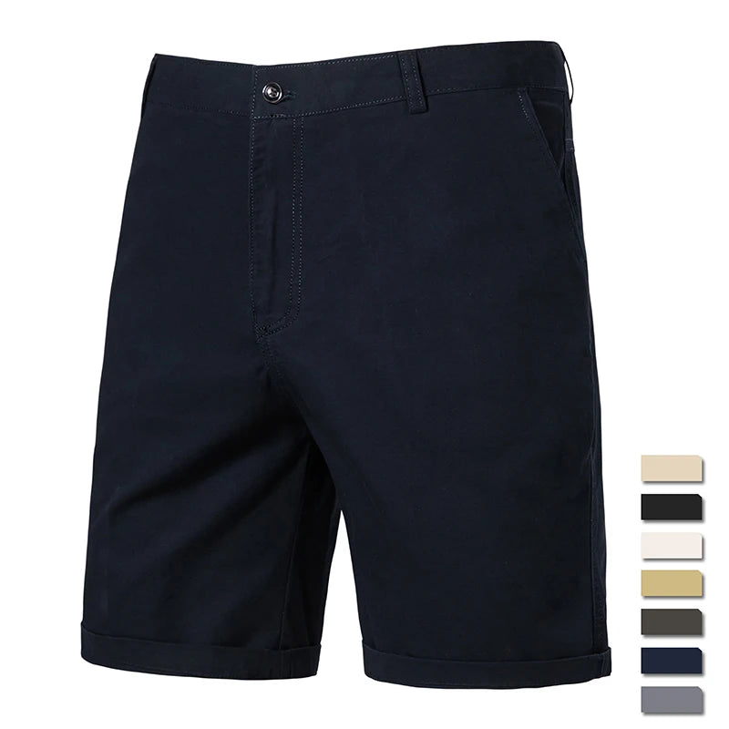 Elegantes pantalones cortos de algodón
