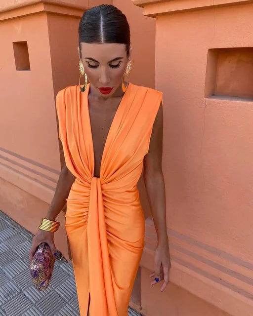 Isabella - Elegante vestido plisado
