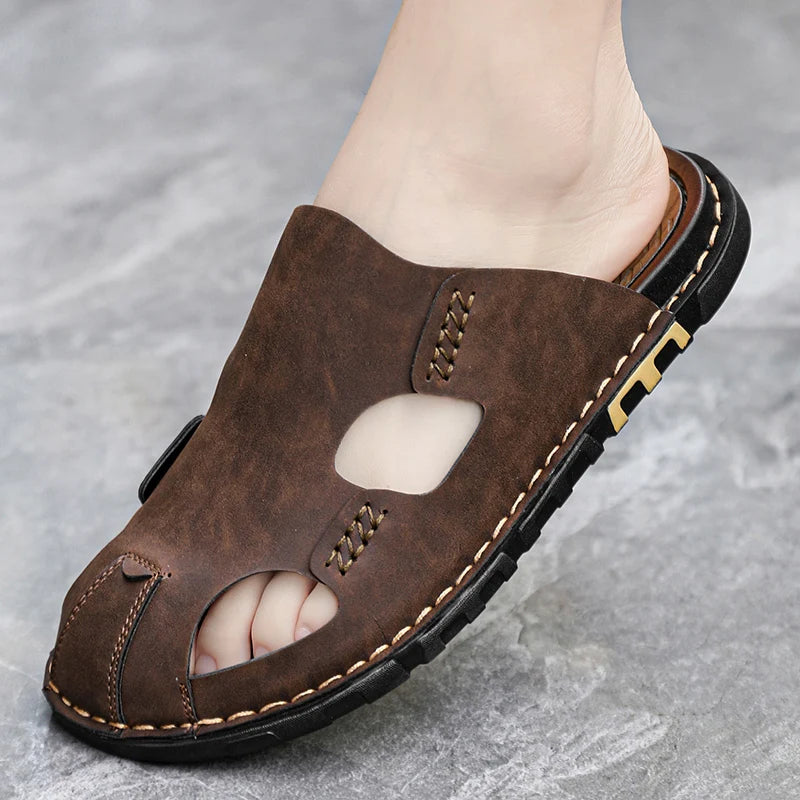 Sandalias de piel
