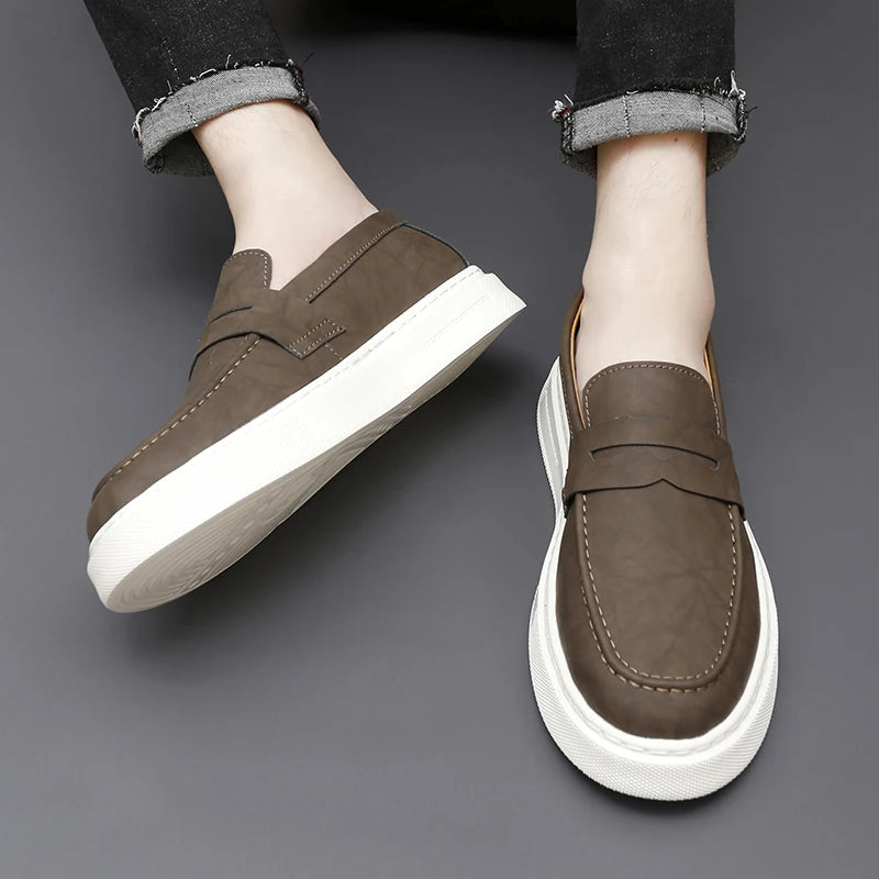Zapatos de piel Chic Slip-on