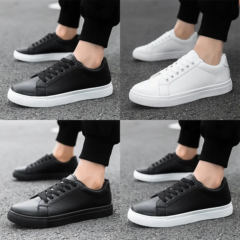 Elegantes zapatillas de piel